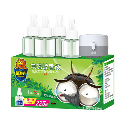 超威电蚊液3瓶1器(送30ml)艾草清香型