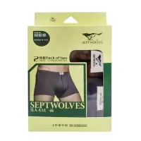 七匹狼全棉平角裤2条装03343*3XL