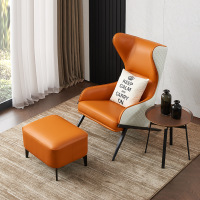鲲居 单人沙发椅网红设计师意式小户型轻奢懒人休闲椅蜗牛椅卧室阅读椅