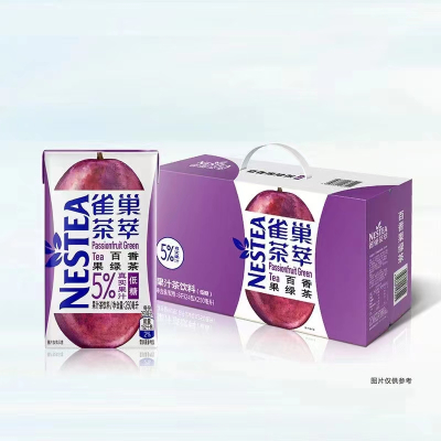 雀巢茶萃百香果绿茶果汁茶饮料250ML*24盒