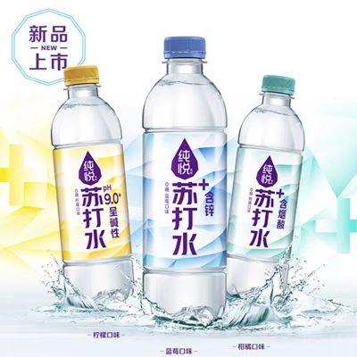 可口可乐纯悦苏打水PH9.0柠檬口味450ml