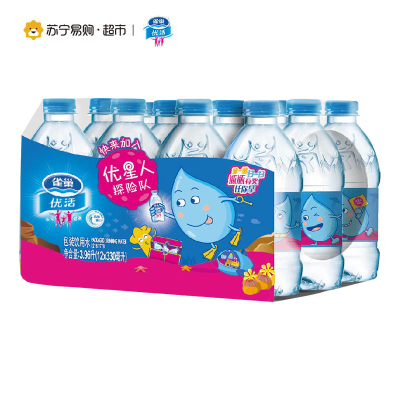 雀巢优活优质饮用水330mL*12