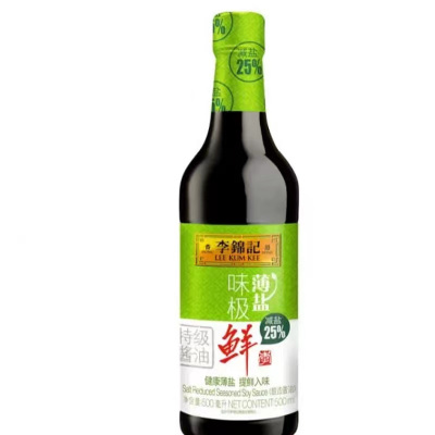 李锦记薄盐味极鲜酱油500ml*12瓶