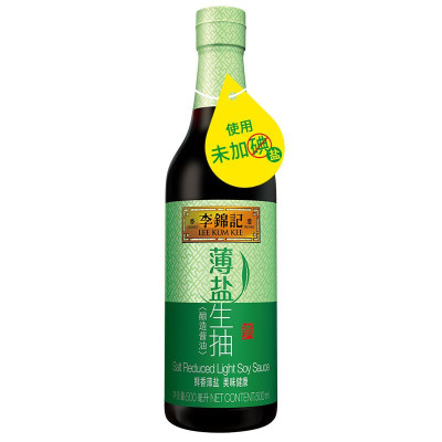 李锦记薄盐生抽500ml*12