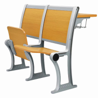 芊华铝合金阶梯教室排椅联排多媒体实木学生课桌椅报告厅座椅礼堂椅子