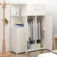 简易衣柜简约现代经济型组装塑料单人小仿实木板式布衣橱宿舍柜子