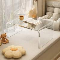 亚克力茶几客厅家用小户型透明飘窗茶几卧室床头桌床上小桌子.