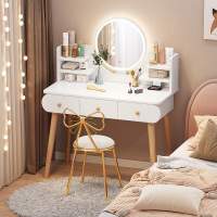 梳妆台卧室北欧小户型收纳柜一体现代简约化妆台简易化妆桌子.