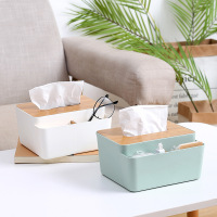 吉旺角创意纸巾盒桌面多功能木质抽纸盒客厅茶几纸巾收纳盒