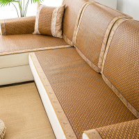 吉旺角夏季藤席沙发坐垫夏天款冰丝藤垫防滑凉席坐垫子沙发套罩座垫