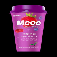 香飘飘Meco蜜谷果汁茶樱桃梅梅400ml