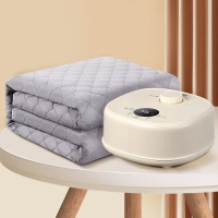 荣事达(Royalstar) 电热毯双人恒温家用电褥子水循环水暖床垫智能升级款调温加厚水暖毯白色2.0米*1.8米 荣事