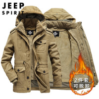 JEEP SPIRIT吉普棉衣男士冬季外套2022新款韩版潮流保暖加厚棉服