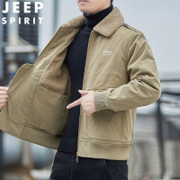 JEEP SPIRIT吉普男士棉服男士百搭加绒加厚棉服冬季时尚外套潮