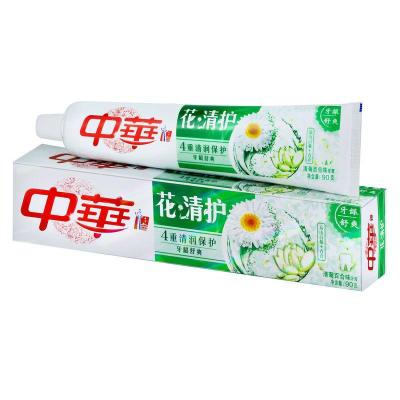 中华花清护清菊百合味牙膏90g