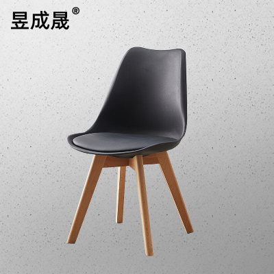 昱成晟 10203 餐椅简约休闲椅创意洽谈椅子凳子塑料靠背椅
