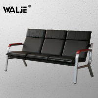 WALJE 000493 办公沙发会客沙发接待沙发时尚简约商务沙发三人位