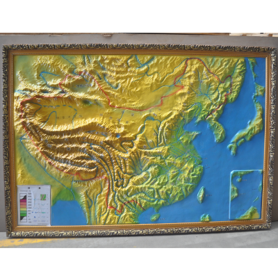 中国立体地形模型1:400 000