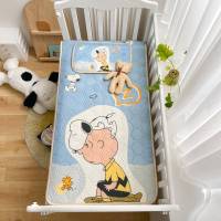 Snoopy/史努比冰丝凉席宝宝新生婴儿床透气吸汗儿童幼儿园夏季