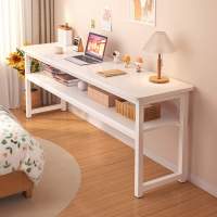 书桌家用女生卧室长条桌简易出租屋靠墙长桌子工作台阳台窄电脑桌