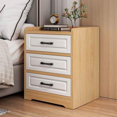 北欧床头柜现代简约卧室实用床边柜白色收纳柜经济型储物柜小柜子