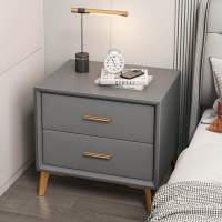 床头柜现代简约小型置物架轻奢卧室床边收纳柜实木小柜子储物柜