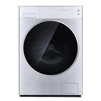 松下(Panasonic)全自动变频滚筒洗衣机10公斤 光动银常温除菌 XQG100-L166 银色