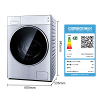 松下(Panasonic)全自动变频滚筒洗衣机10公斤高温除菌变频节能 XQG100-L165 银色