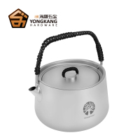 般诺钛茶壶1L茶具水壶便携式户外水壶煮茶壶烧水壶