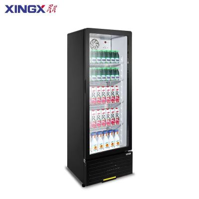 星星(XINGX)LSC-310FYP 黑色 风直冷 291升展示柜饮料啤酒水果冷藏冰柜 商用便利店超市保鲜立式陈列柜