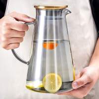 玻璃冷水壶冰箱凉水壶凉水壶耐高温家用玻璃水杯子水具套装