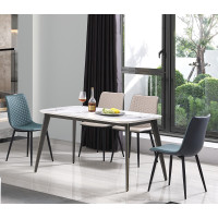 珀尚家具新型岩板餐桌 大理石时尚纹路 现代轻奢餐桌椅组合AZ2311、AY2311