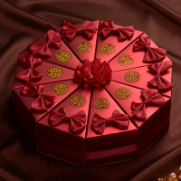 千奇梦欧式蛋糕桌摆喜糖盒结婚礼品盒子糖果盒婚庆婚礼创意回礼升学宴盒