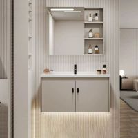 欧意(OUYI)小户型浴室柜组合陶瓷一体盆卫生间洗漱智能镜柜2023新款