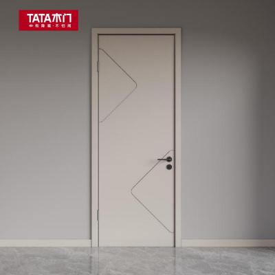 TATA木门实木复合大门定制室内门卧室门房门油漆门T301