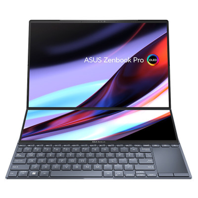华硕灵耀X双屏Pro 2023 14.5英寸轻薄笔记本电脑 2.8K双触控屏 高性能本13代标压i9-13900H 32G 1TB RTX4060[不含票]