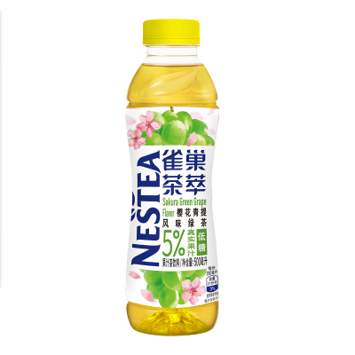 雀巢茶萃樱花青提风味绿茶500mL