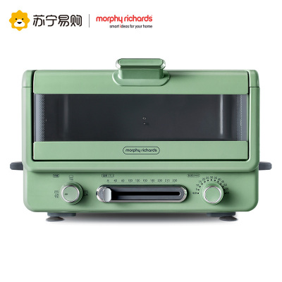 摩飞电器(Morphyrichards)小魔箱电烤箱家用小型烘焙煎烤一体多功能台式蛋糕烤箱 MR8800清新绿