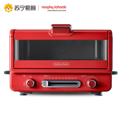 摩飞电器(Morphyrichards)小魔箱电烤箱家用小型烘焙煎烤一体多功能台式蛋糕烤箱 MR8800英伦红