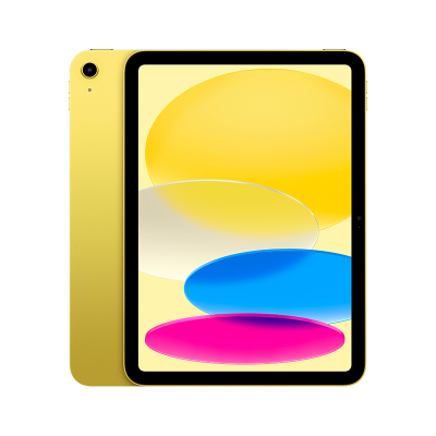 Apple iPad 10代 10.9英寸平板电脑 2022年新款(256GB WLAN版/A14芯片/1200万像素/iPadOS MPQA3CH/A) 黄色(不含票)