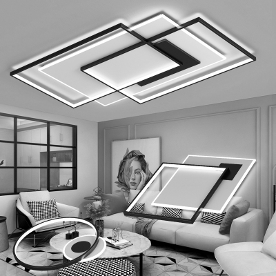 客厅主灯吸顶灯2022年新款高端灯具现代简约大气智能套餐组合