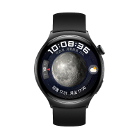 华为/HUAWEI WATCH 4 46mm 不锈钢表壳 氟橡胶表带 智能运动蓝牙手表 微信手表版 eSIM独立通话