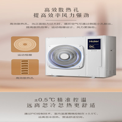 海尔(Haier)世家RFC100MXSAVD(G)一拖三 4匹家用中央空调一级能效(不含安装)