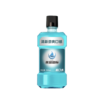 蕉蓝国际 清新劲爽漱口水 (500ml/瓶)减少细菌 深度清洁 清新口气