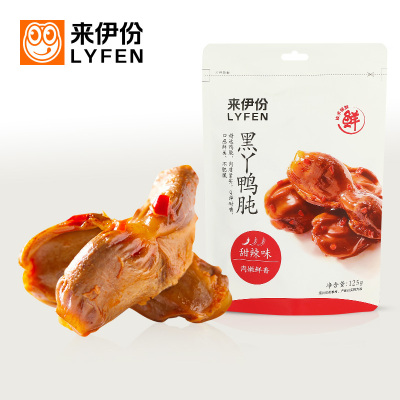 来伊份黒丫鸭肫125g