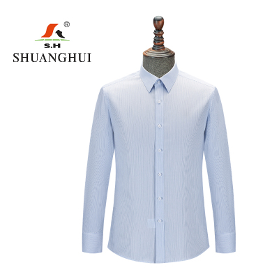 双惠男款长袖衬衫上衣SH8809-NC,面料100%棉,成衣免烫165-190