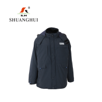 双惠男女款冬季工作服上衣SHC2016-20-2,内胆3M高效保暖棉黑色155-195