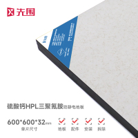 先围 硫酸钙HPL三聚氰胺防静电地板活动地板 600*600*32mm含加厚配件安装拆除 块