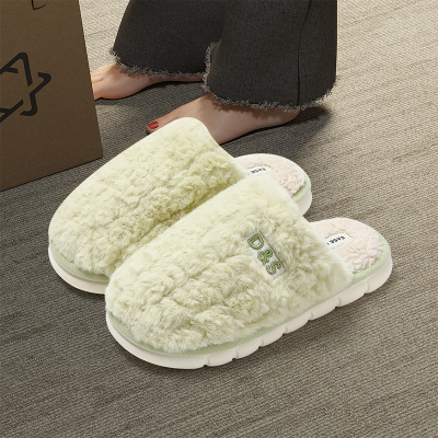 棉拖鞋女士冬季室内居家2023新款厚底防滑毛绒保暖毛毯鞋外穿