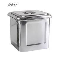 斯鲁伯 厨房储物器皿 不锈钢米桶 米缸 储油桶 四方桶 不锈钢桶 /个(5L (180*180*180) 8斤米)